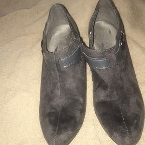 Gray suede boots.    Never worn.